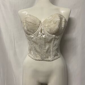 Vintage Neiman Marcus Bustier Jezibel Sexy 36 B Long Waisted Bra NEW OLD Stock